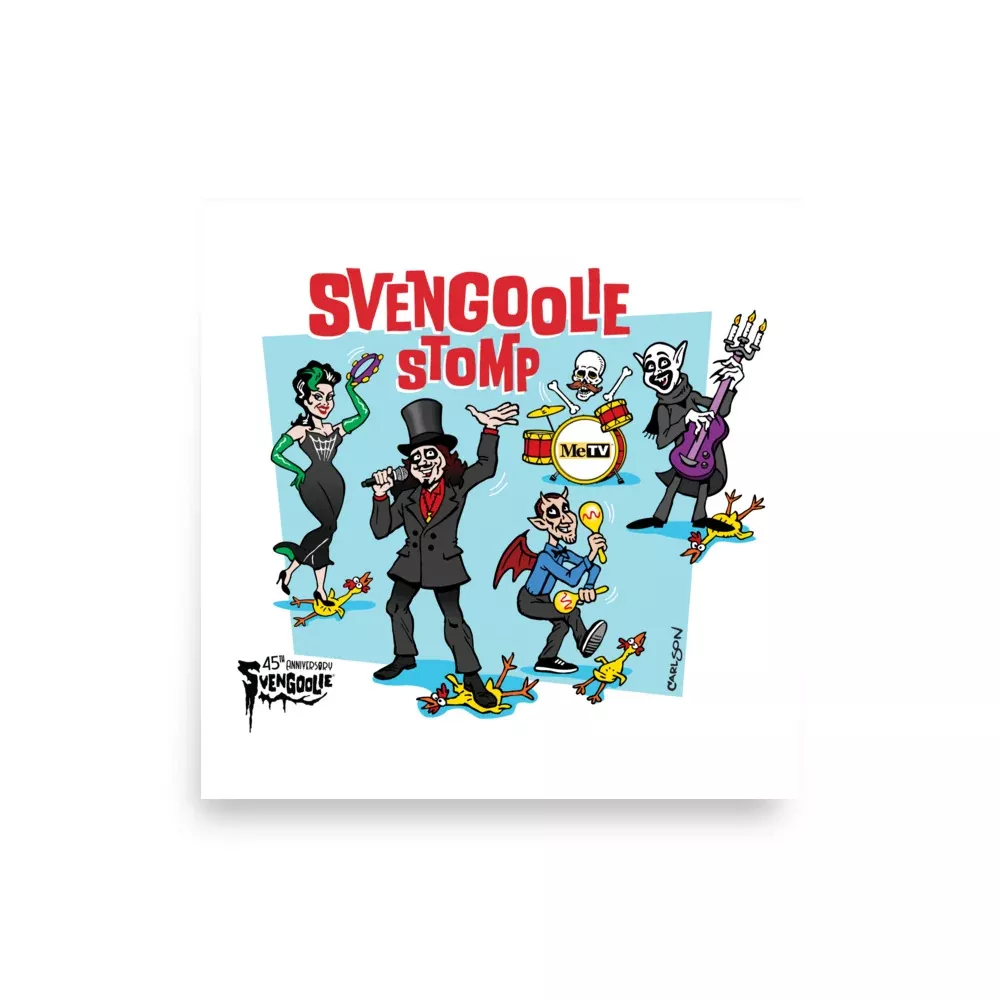 Svengoolie 45th Anniversary Poster by Jeff Carlson