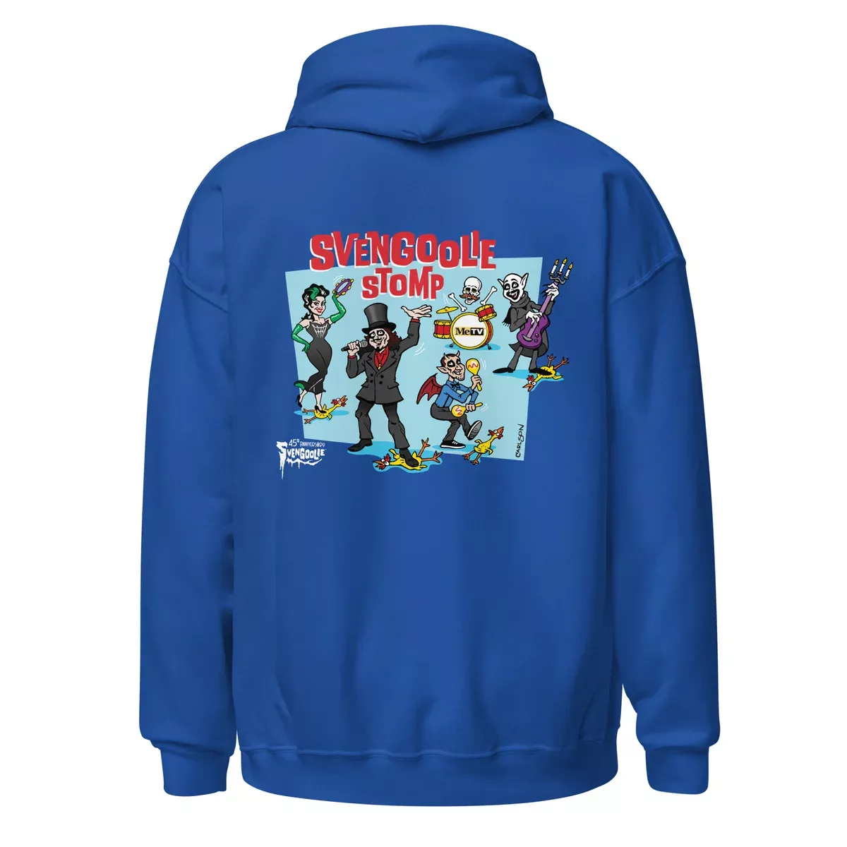 Svengoolie 45th Anniversary Pullover Hoodie by Jeff Carlson