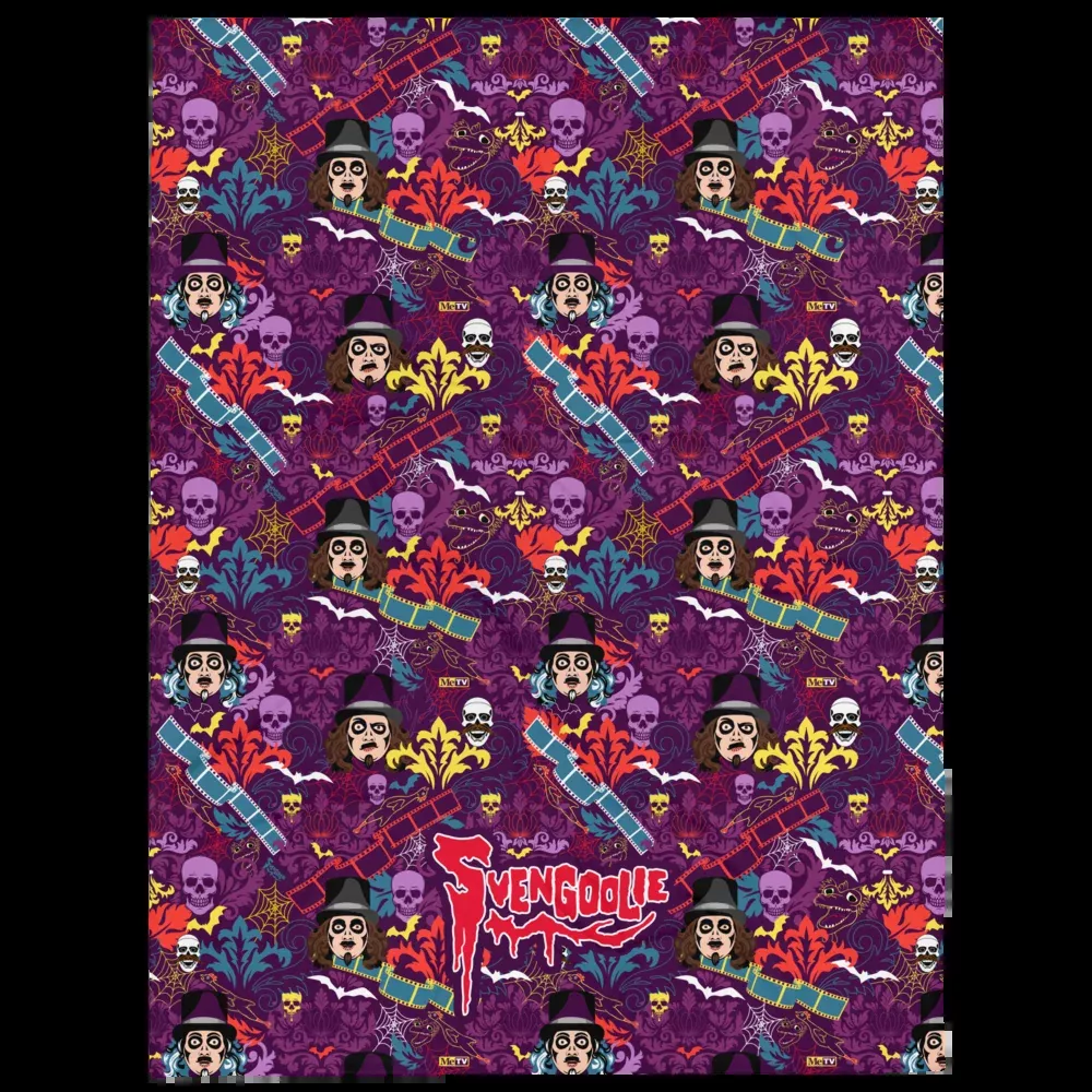 Svengoolie "Film & Floral" Throw Blanket