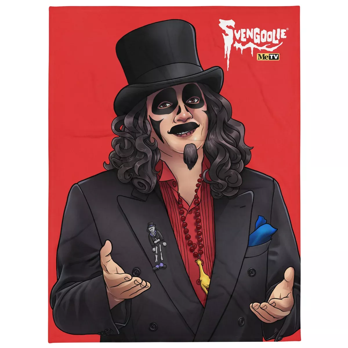 Svengoolie Portrait Throw Blanket