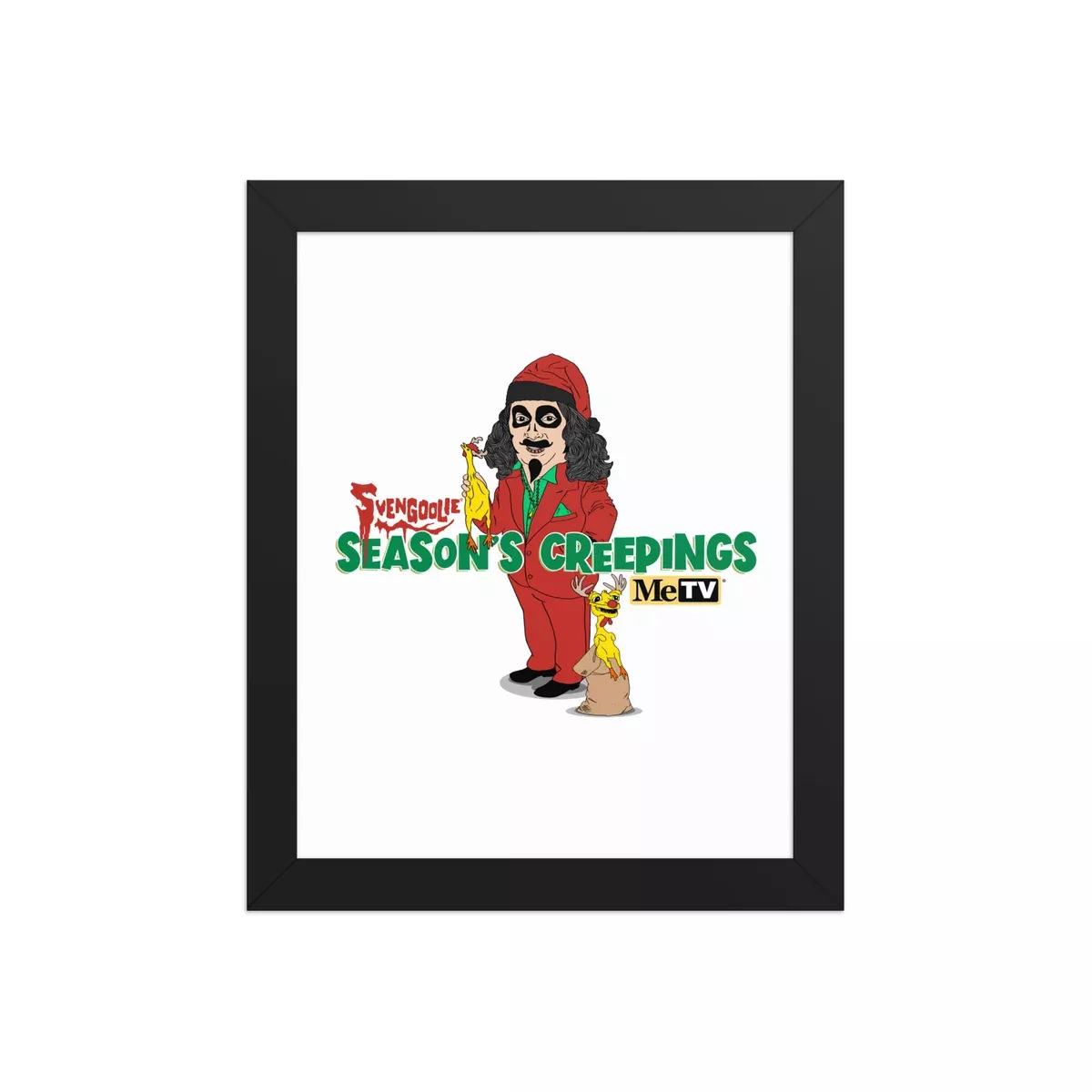 Sventa Claus & Kerwyn - Illustrated Art Print