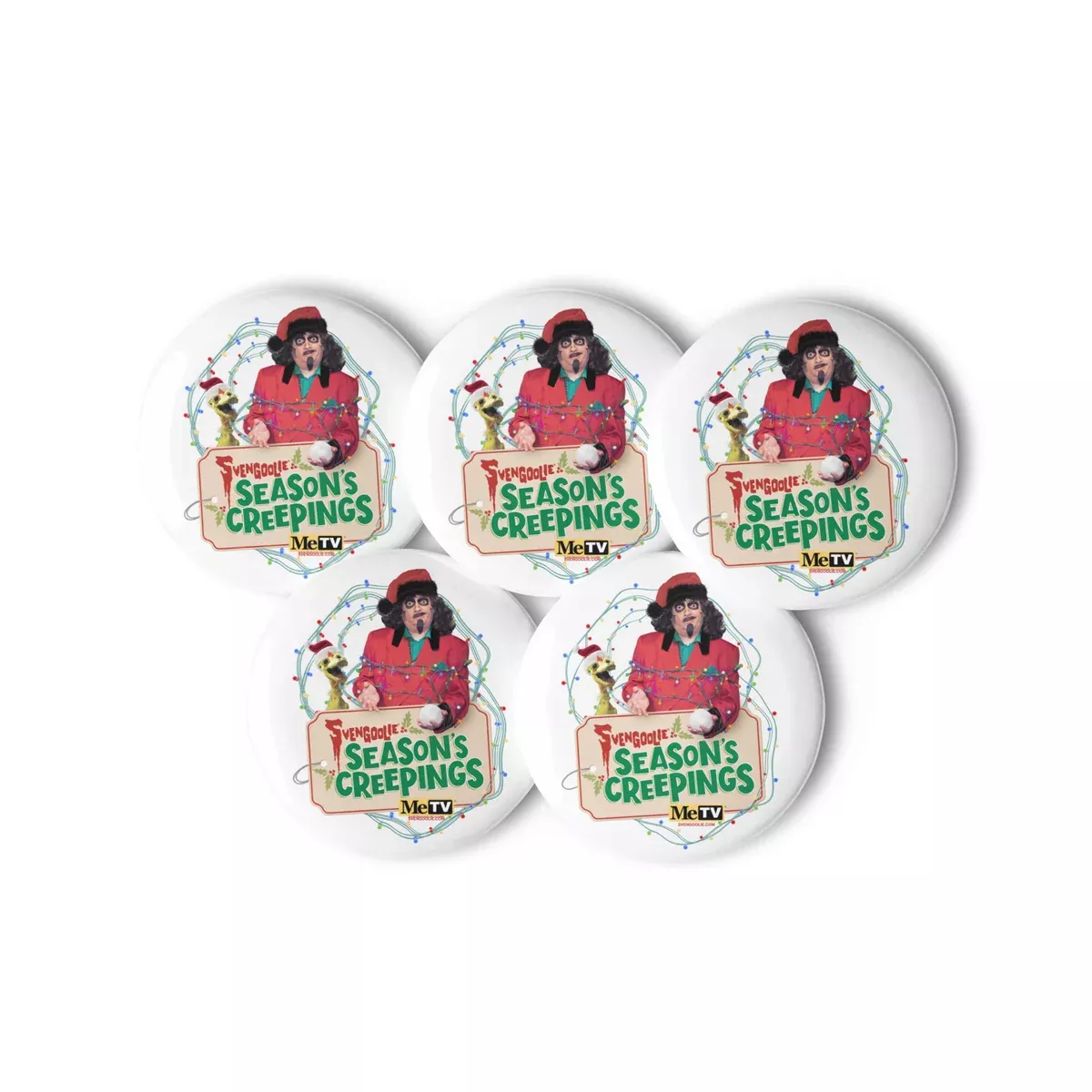Sventa Claus Wrapped Up Button Set