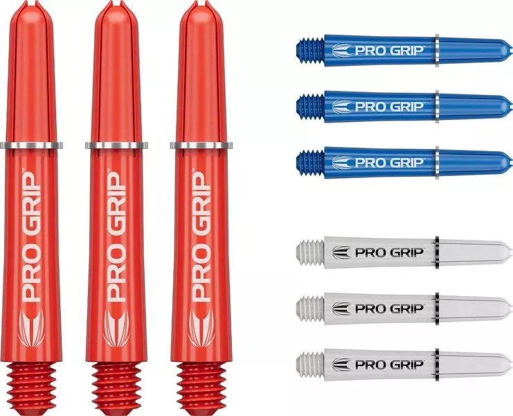 Target Darts 3 Sets of Pro Grip Shafts Red/White/Blue