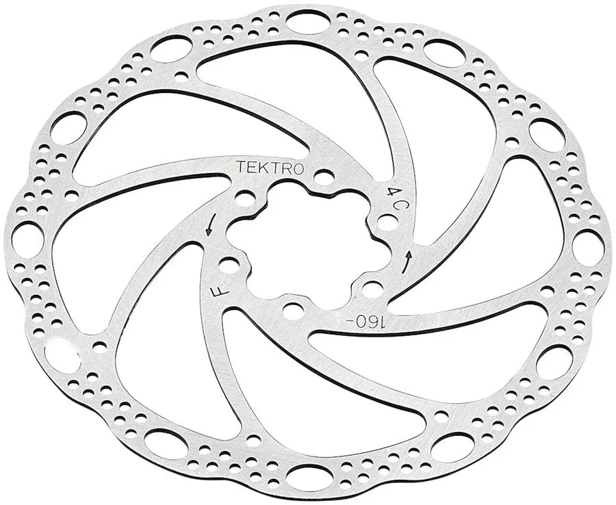 Tektro TR140-22 Disc Rotor - 140mm 6-Bolt Silver