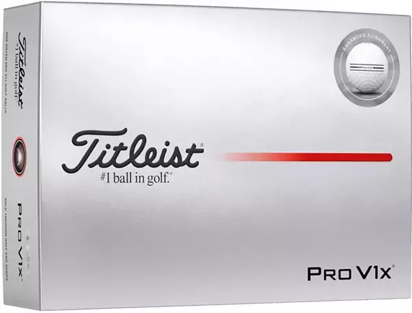 Titleist 2025 Pro V1x Enhanced Alignment Dozen Golf Balls