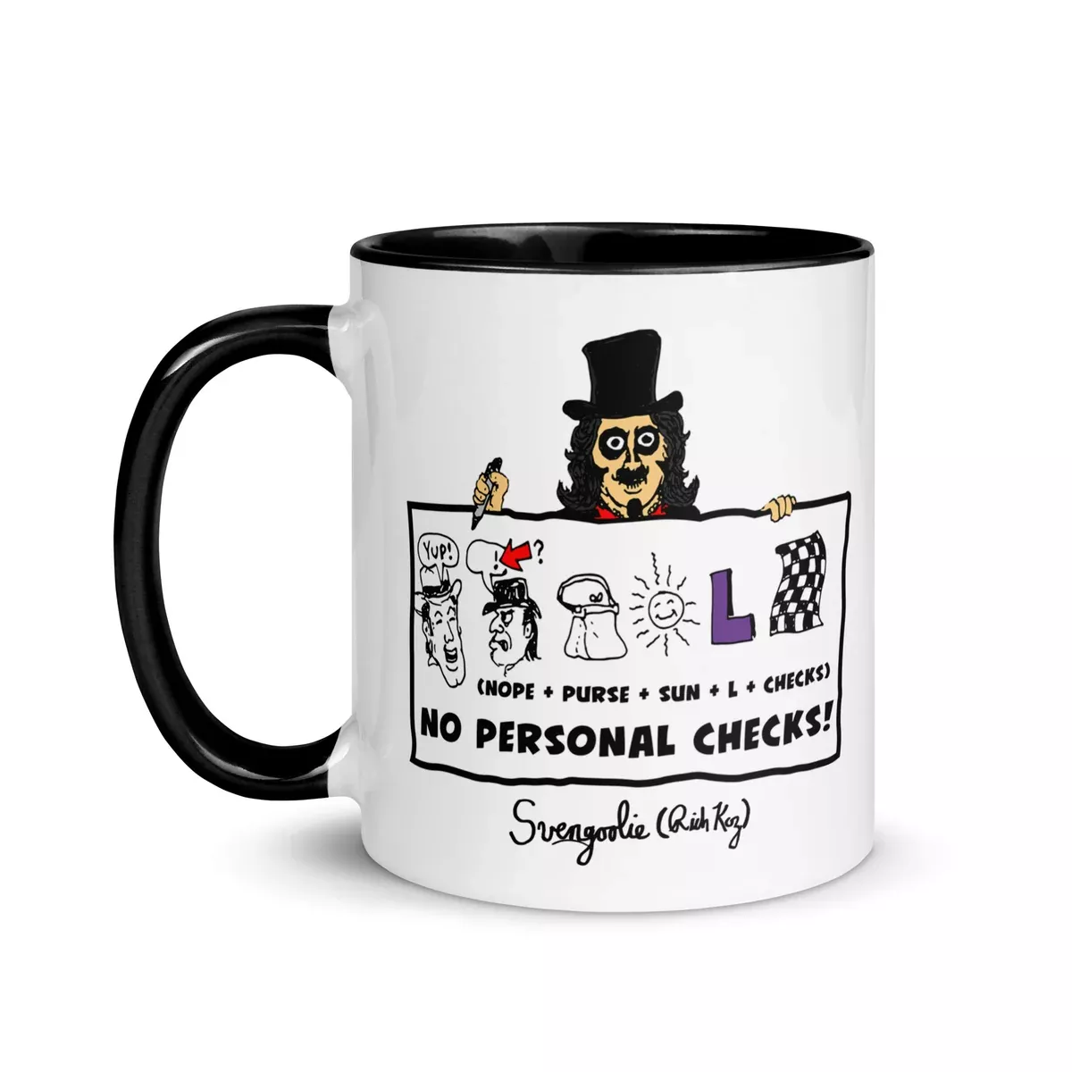 "Too Drawn Out" Svengoolie Ceramic Mug by Rich Koz