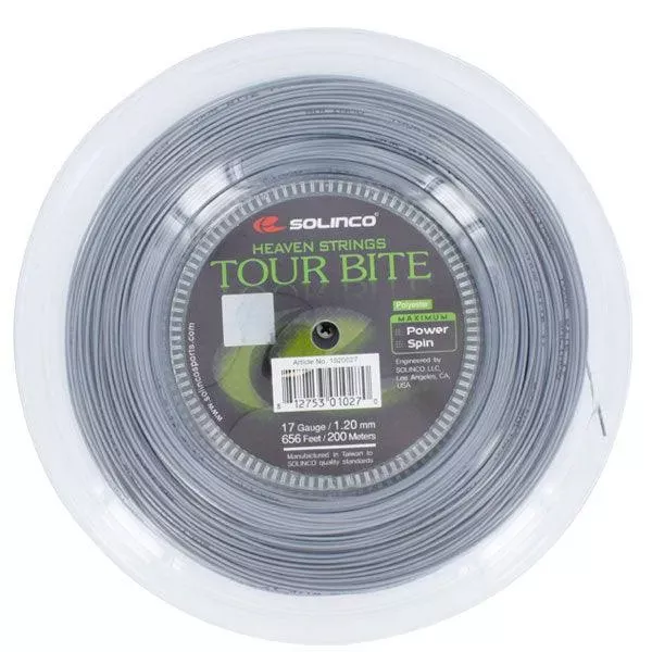 Tour Bite 17G 1.20MM Reel Tennis String Silver