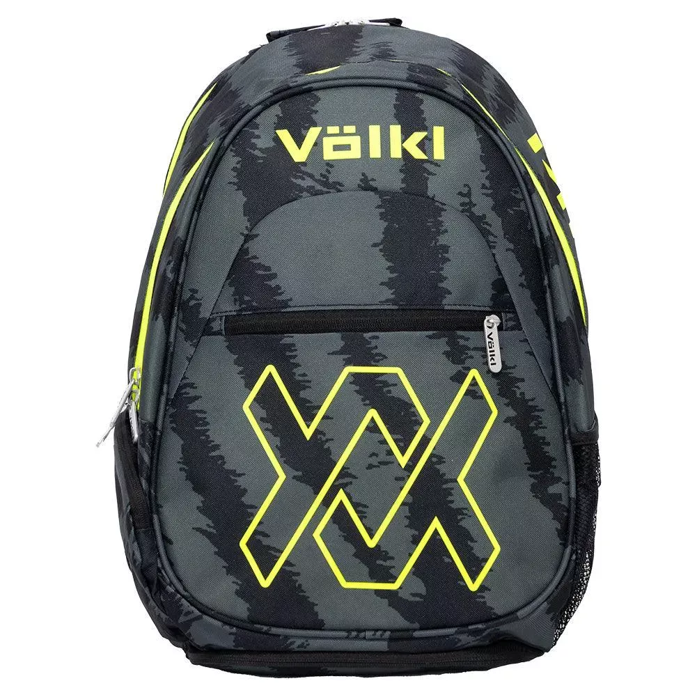 Tour Zebra Tennis Backpack Black and Neon Yellow