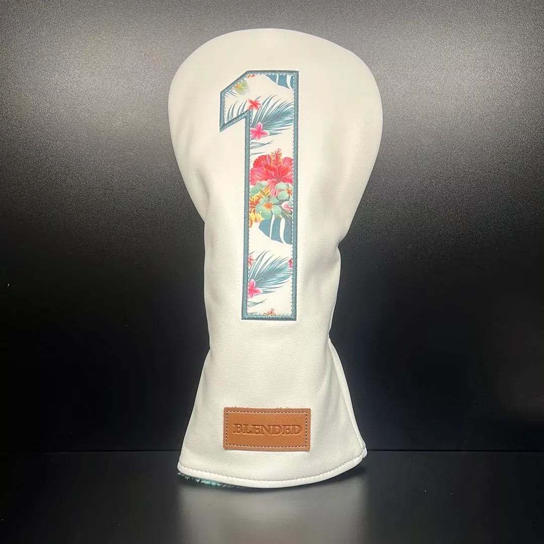 Tropical Floral Print Headcover