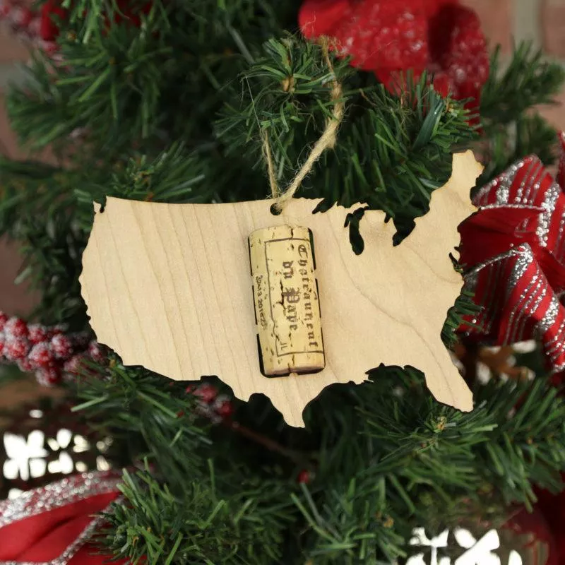 USA Wine Cork Holder Ornaments