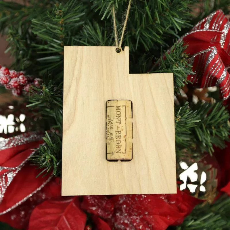 Utah Wine Cork Holder Ornaments
