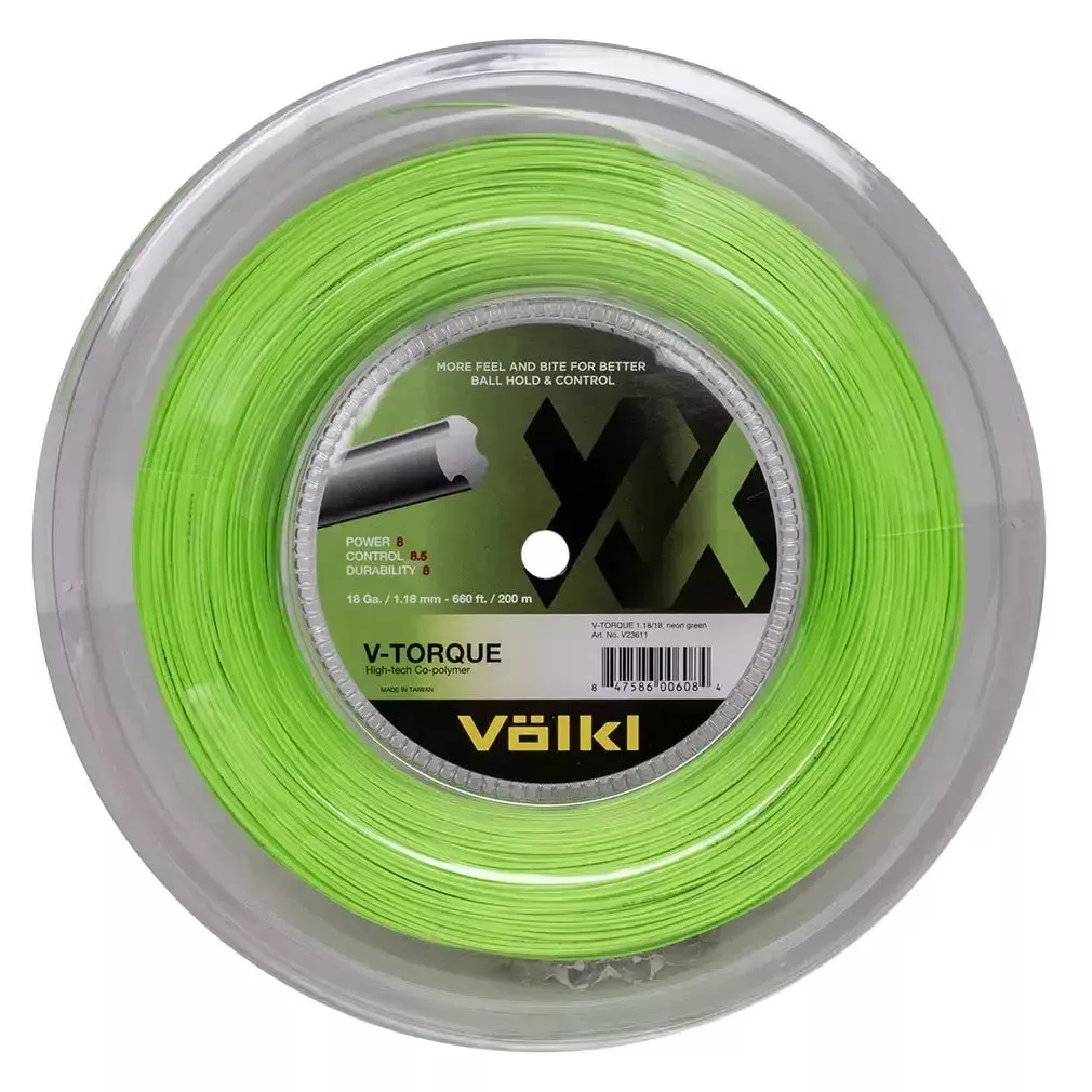 V-Torque 18G Tennis String Reel Neon Green