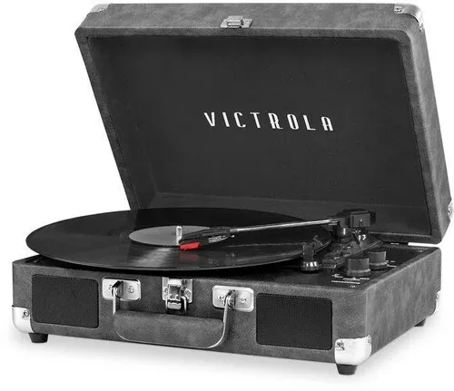 Victrola Journey Bluetooth Portable Suitcase Turntable (Grey)