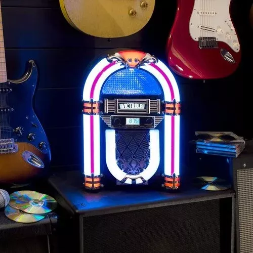 Victrola Nostalgic Countertop Jukebox Bluetooth FM Built-in Speaker