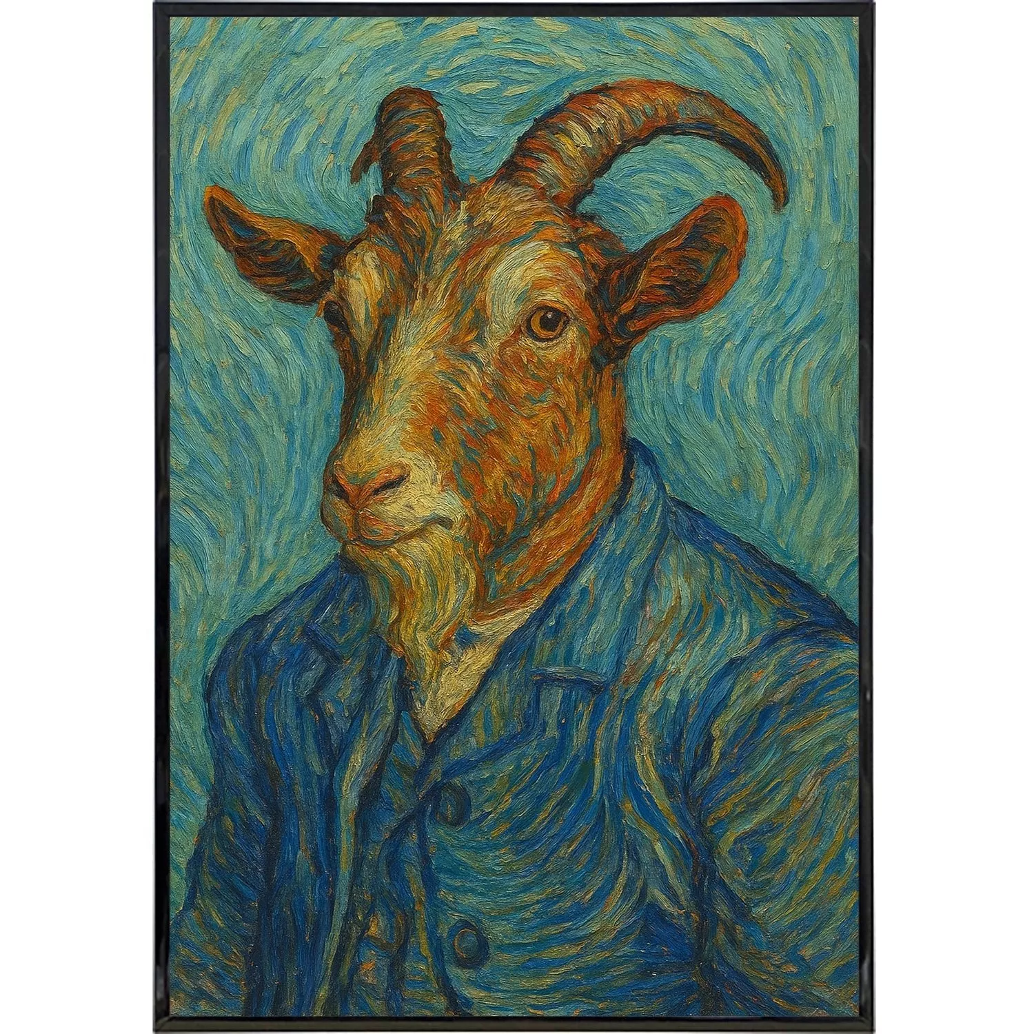Vincent Van Goat Poster Print