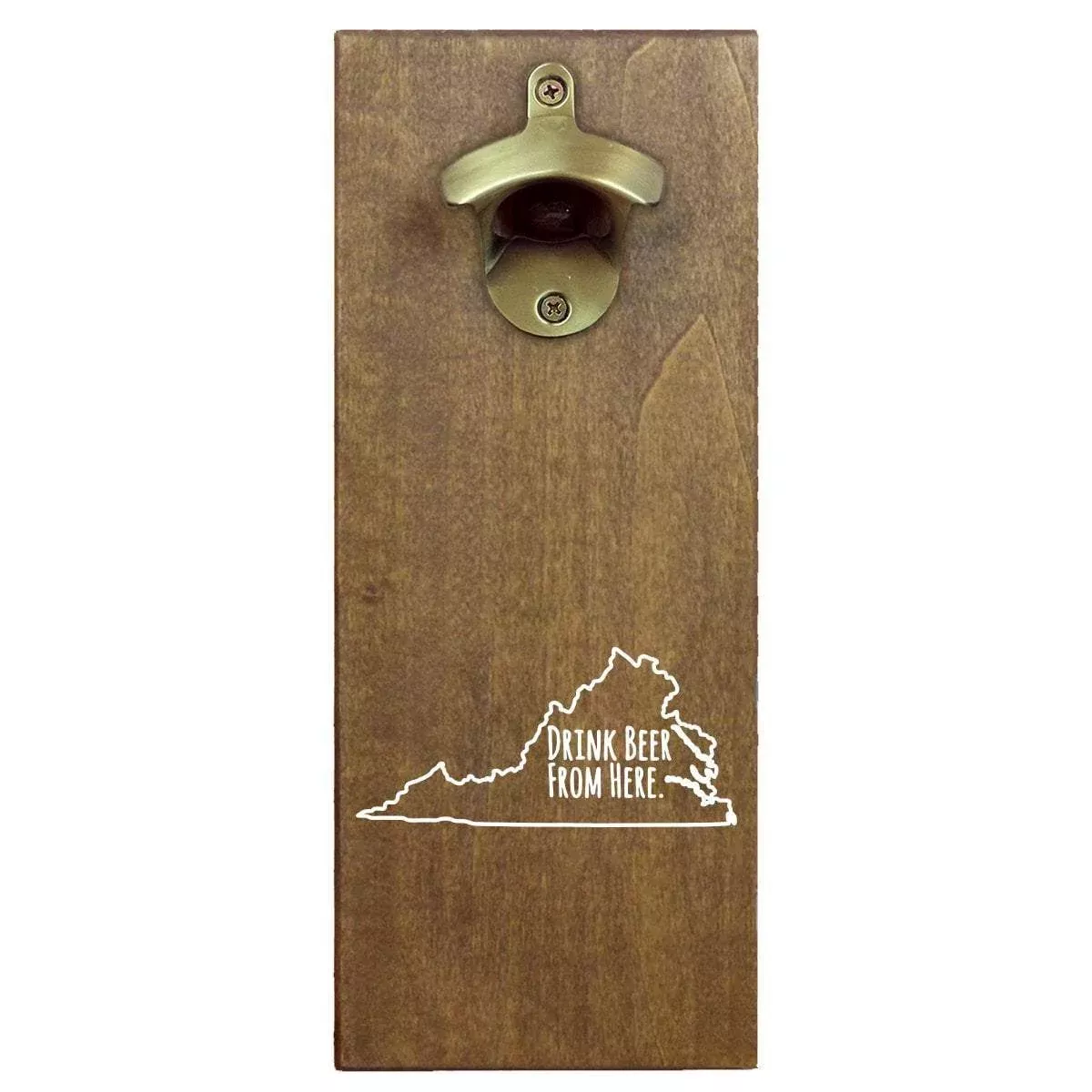 Virginia Drink Beer From Here Cap Catching Magnetic Bottle Opener
