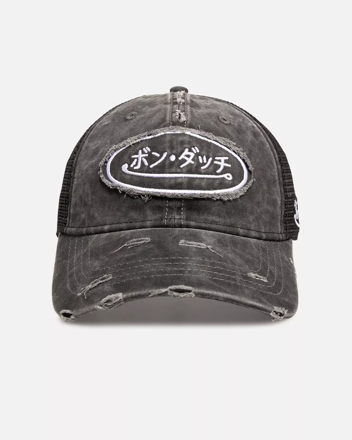 Von Dutch Japanese Script Trucker Strapback Black