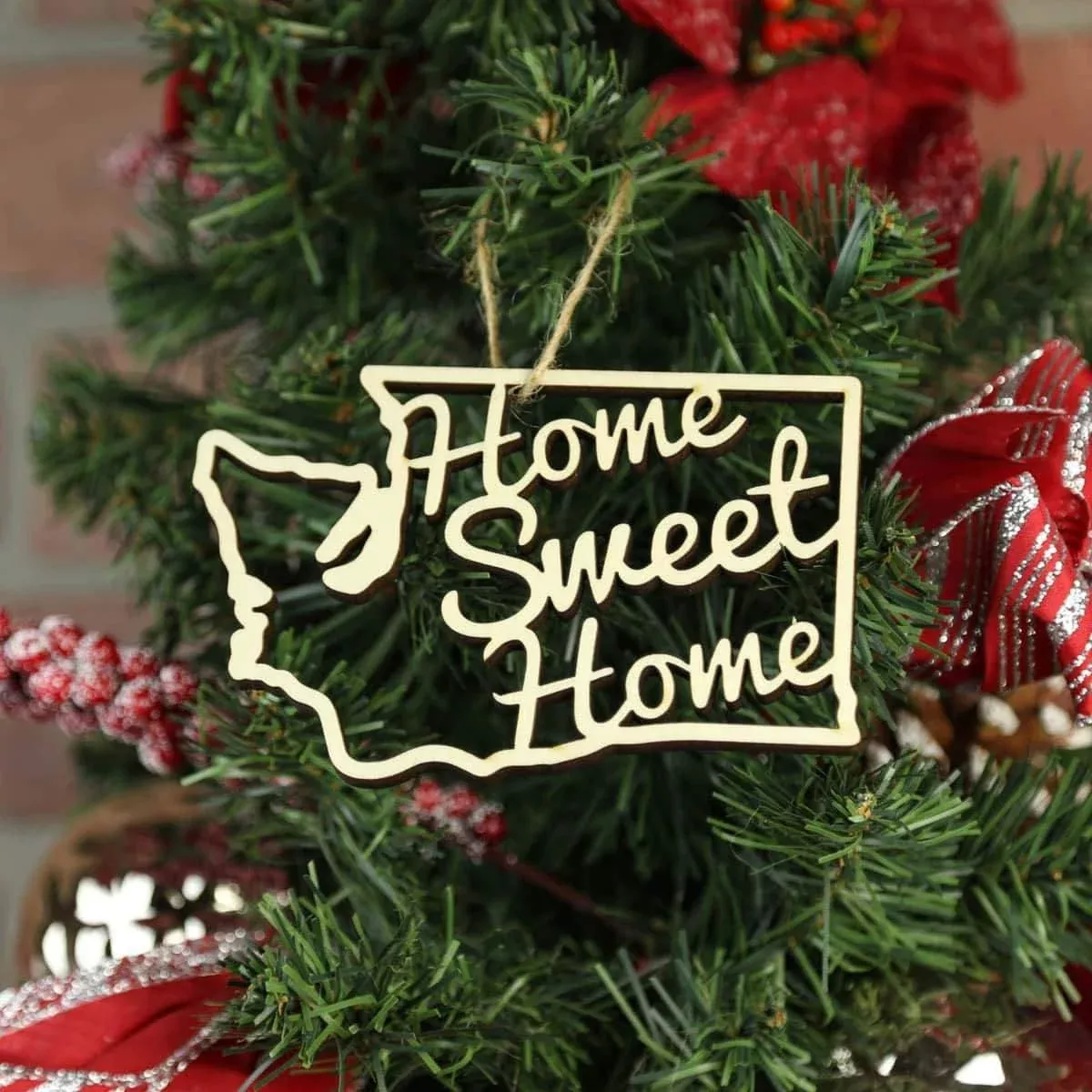 Washington Home Sweet Home Ornaments