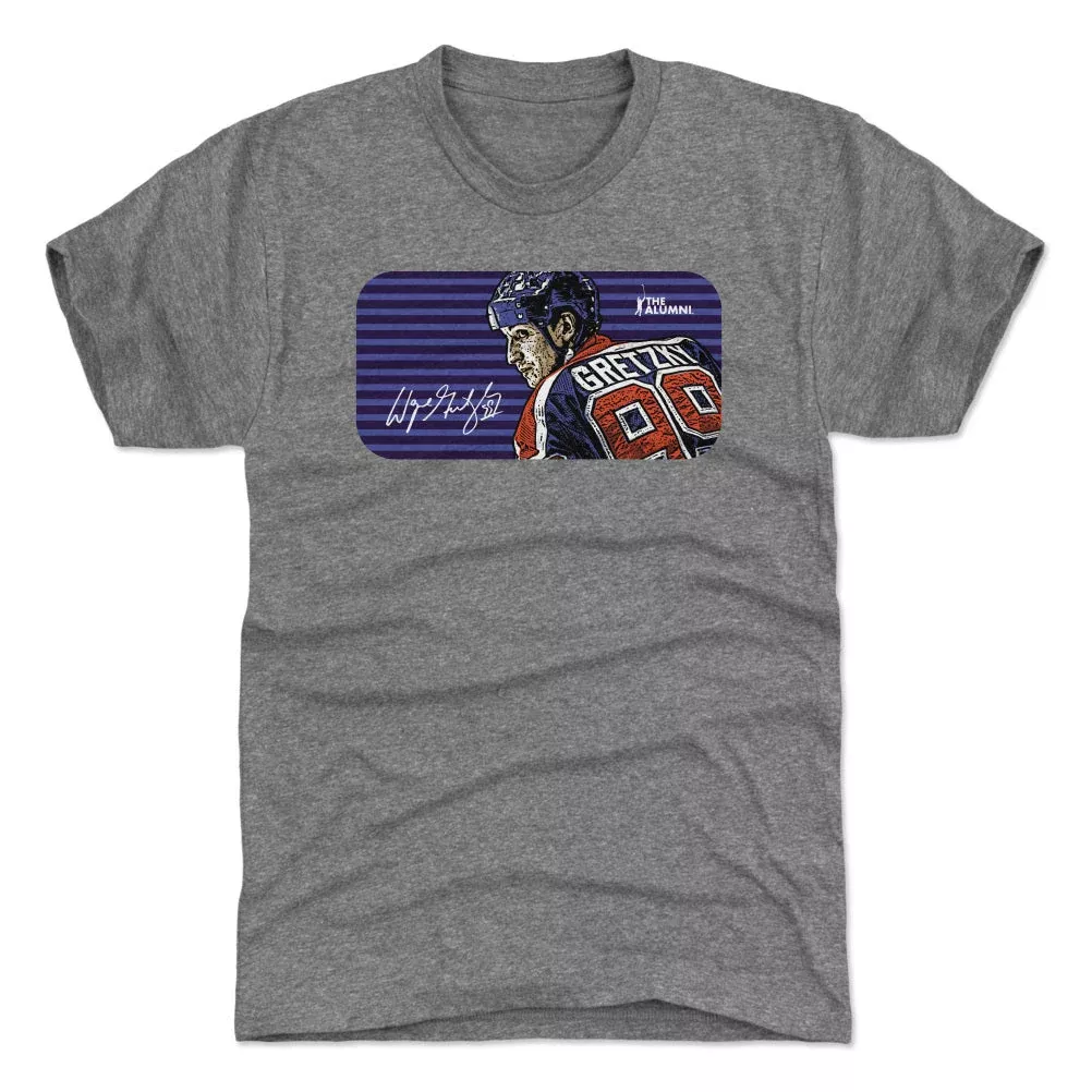 Wayne Gretzky Edmonton Vintage Stripe WHT