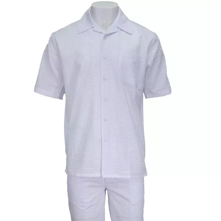 White Seersucker 2pc Set