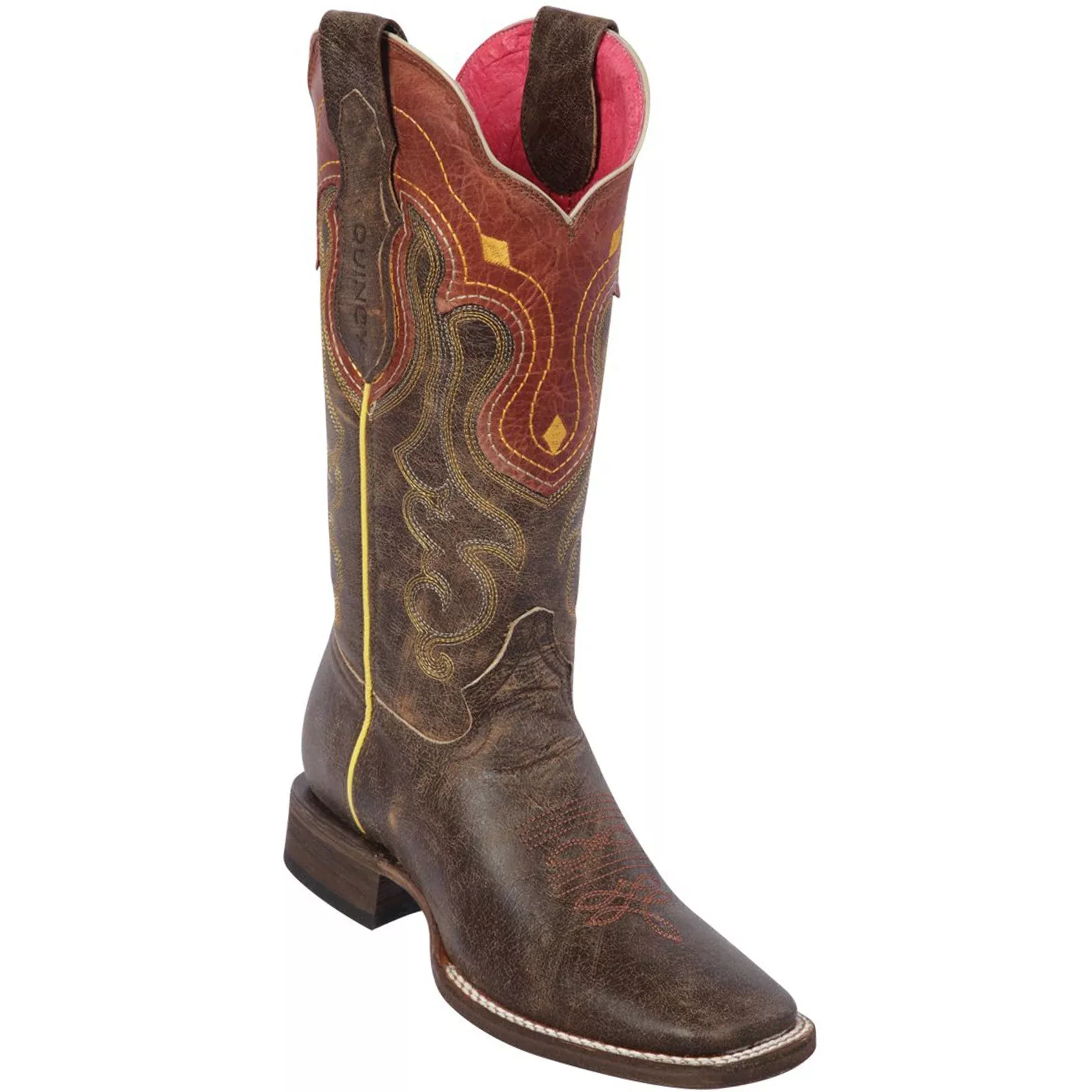 Wide Square Toe Cowgirl Boots