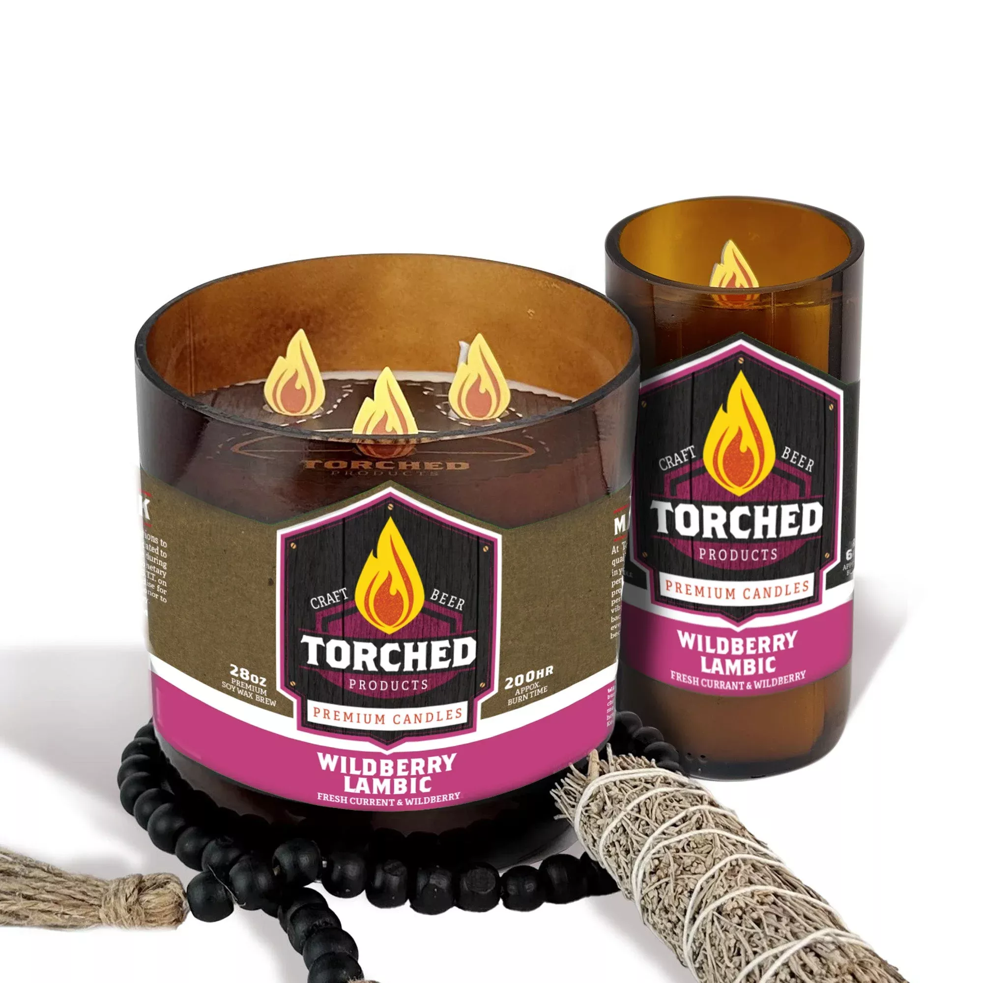 Wildberry Lambic Beer Candle