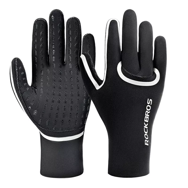 Winter Riding Gloves Water Repellent Full-Palm Silicone