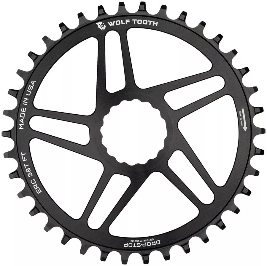Wolf Tooth Direct Mount Chainring - 40t RaceFace CINCH Direct Mount Drop-Stop B 10/11/12-Speed Eagle Flattop Compatible BLK