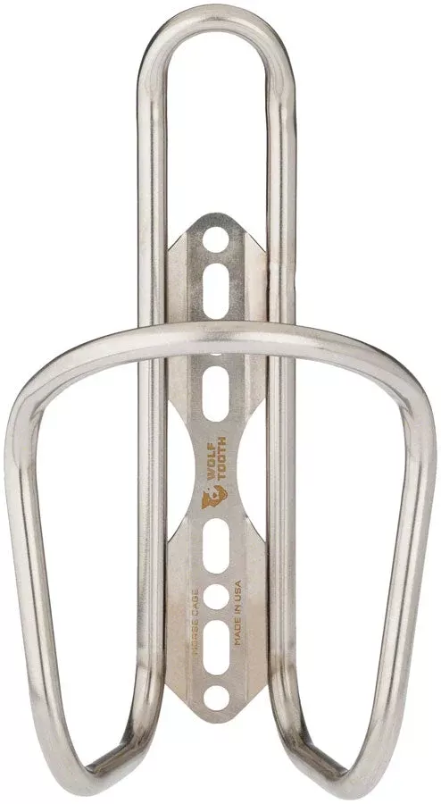 Wolf Tooth MorseBottle Cage - Stainless Steel Silver