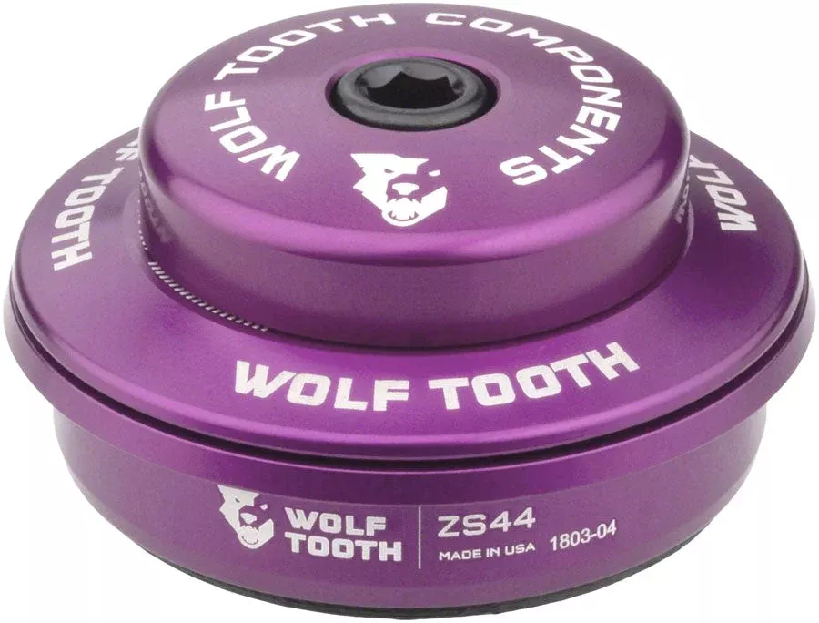 Wolf Tooth Performance Headset - ZS44/28.6 Upper 6mm Stack Ultraviolet Purple