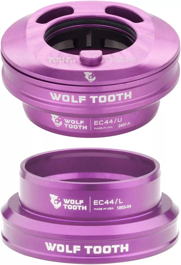 Wolf Tooth Premium Internal Headset - EC44 Upper / EC44 Lower For Enve In-Route System Only Orange