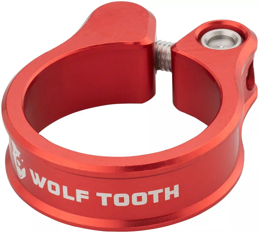 Wolf Tooth Seatpost Clamp - 36.4mm Bolt-On Red