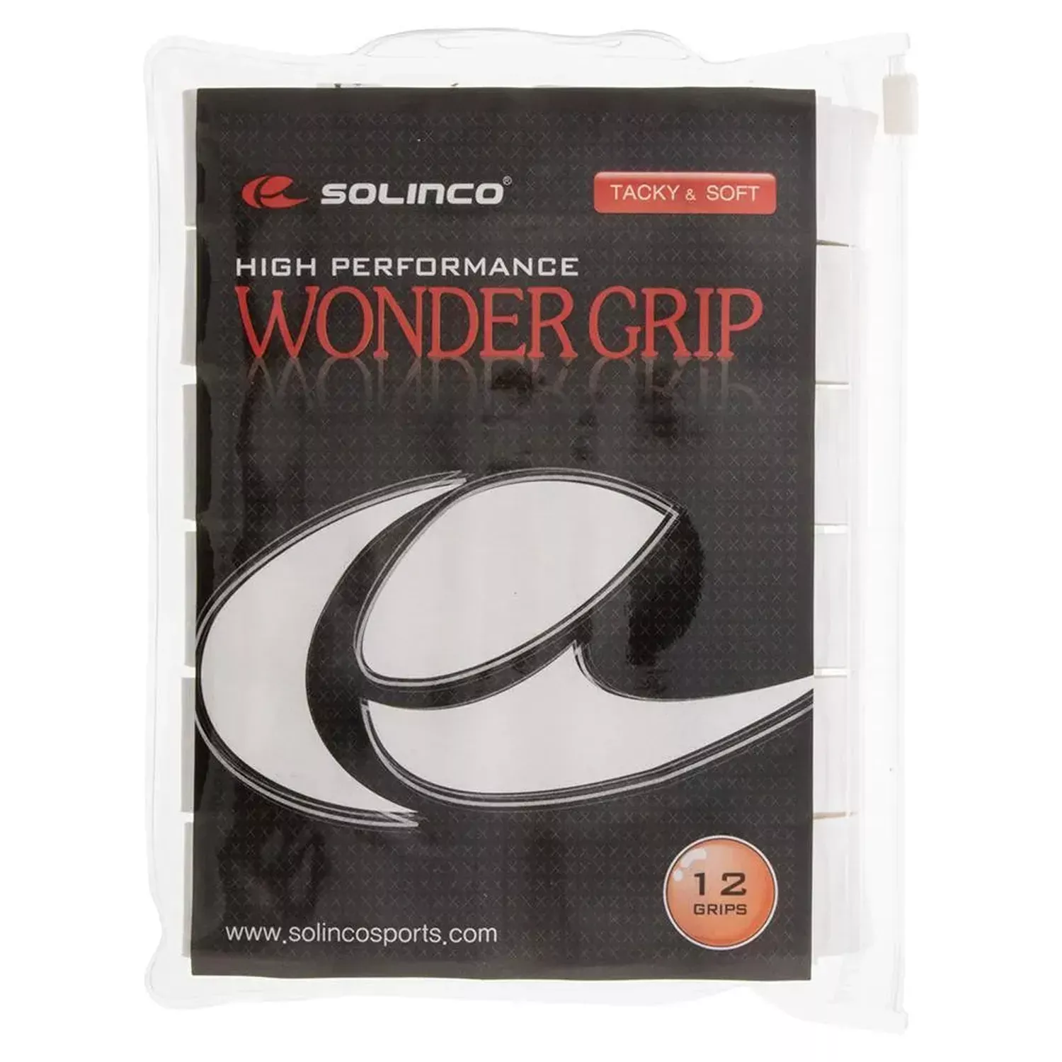 Wonder Tacky Tennis Over Grip White 12 Pack