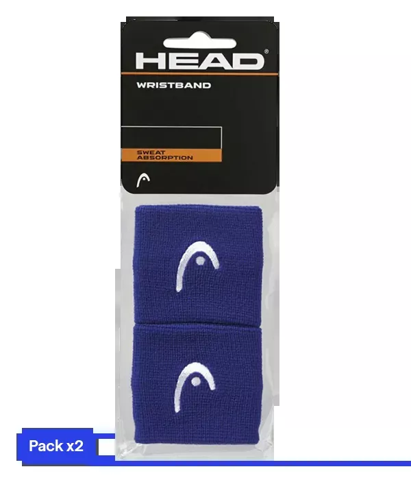 Wristband Cortas HEAD Azul (Pack x2)