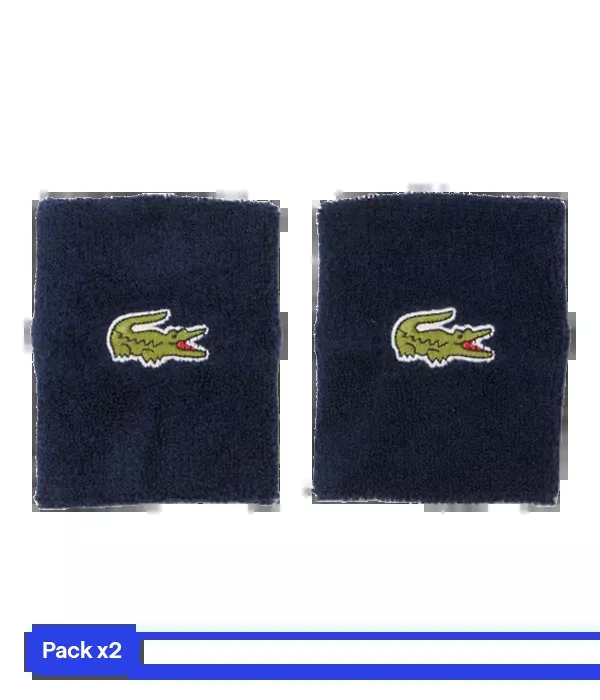 Wristband Lacoste Azul Marino (Pack x2)