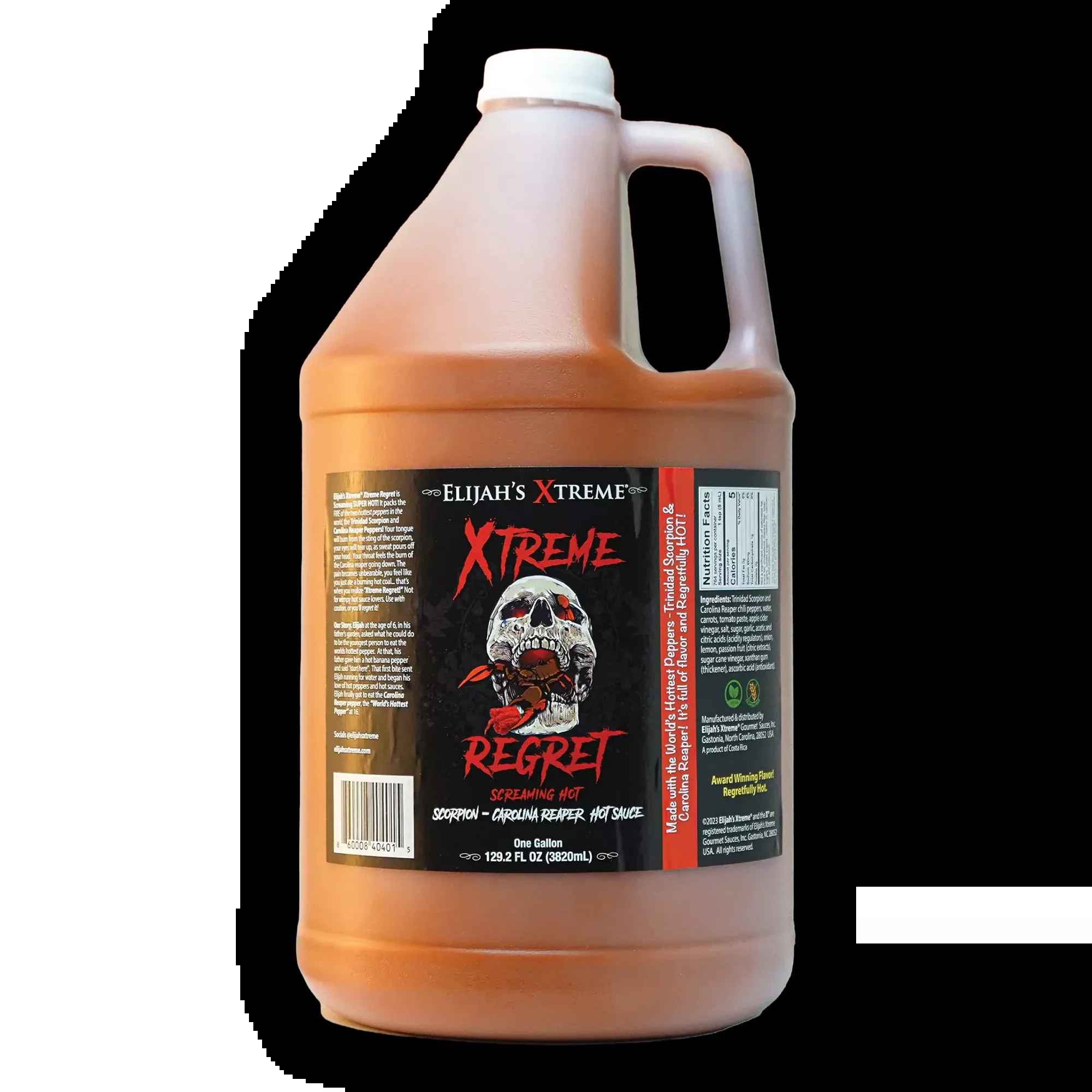 Xtreme Regret Hot Sauce Gallon (128oz)