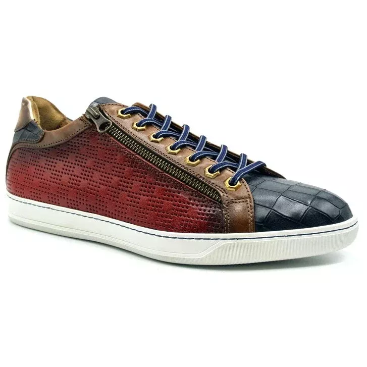 Zelli Brezza Perforated Sneakers Red (65-209-RED)