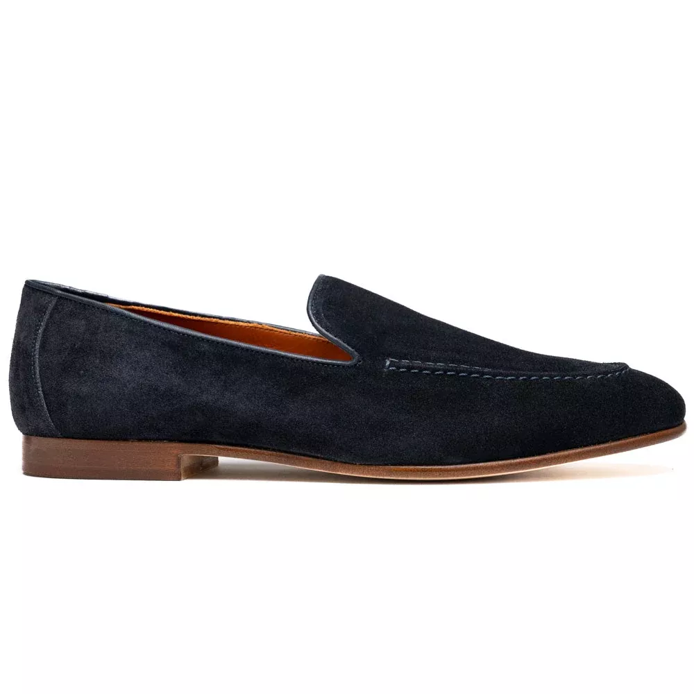 Zelli Bruno Suede Loafer Navy (16-685-NVY)