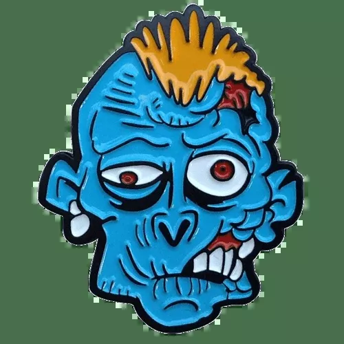 Zombie (Blue) Ball Marker & Hat Clip by ReadyGOLF